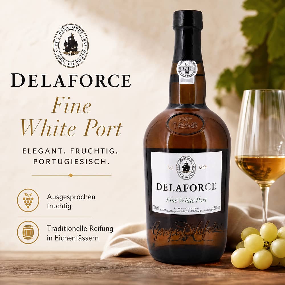 Delaforce Fine White Port 0,750 Liter/ 20.0% vol Produktbild