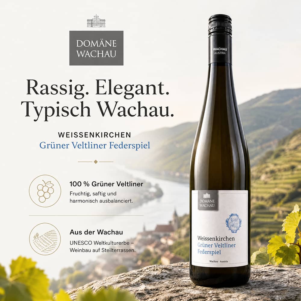 Domäne Wachau Weissenkirchen Grüner Veltliner Federspiel 0,750 Liter/ 12.0% vol Produktbild