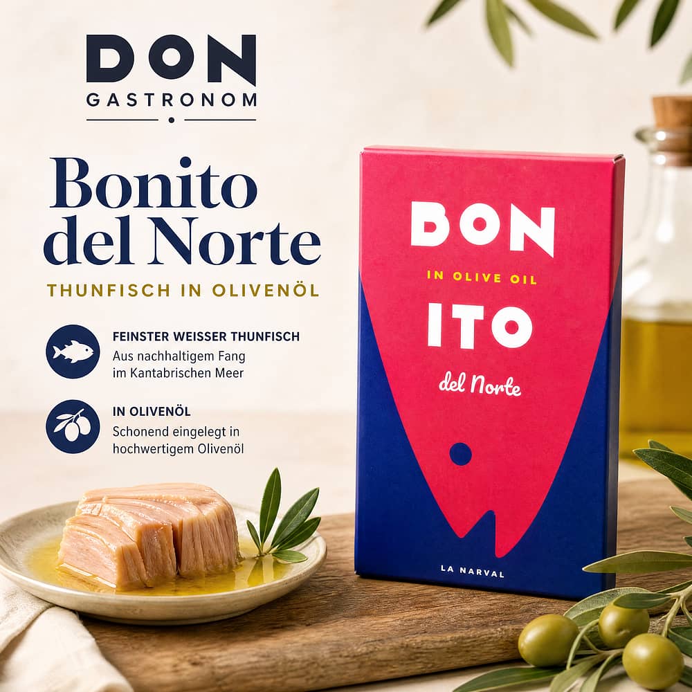 Don Gastronom Bonito del Norte Thunfisch in Olivenöl 111g 73 Gramm Produktbild