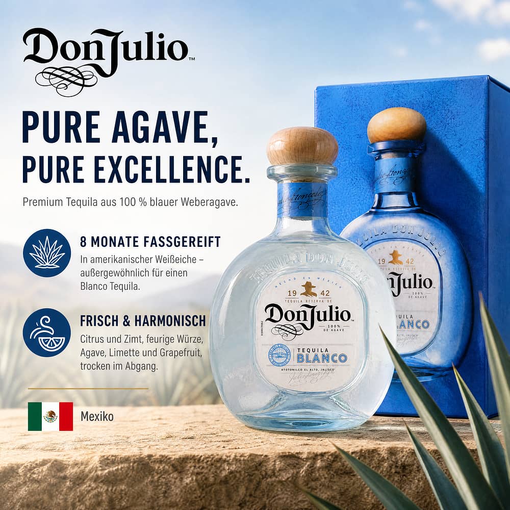 Don Julio Blanco 0,70 Liter/ 38.0% vol Produktbild