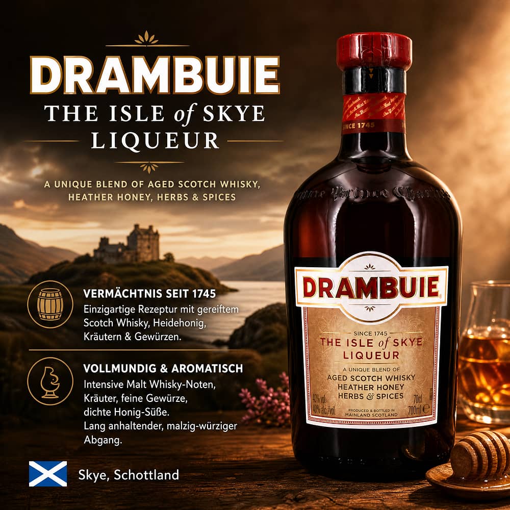 Drambuie The Isle of Skye Liqueur 0,70 Liter/ 40.0% vol Produktbild