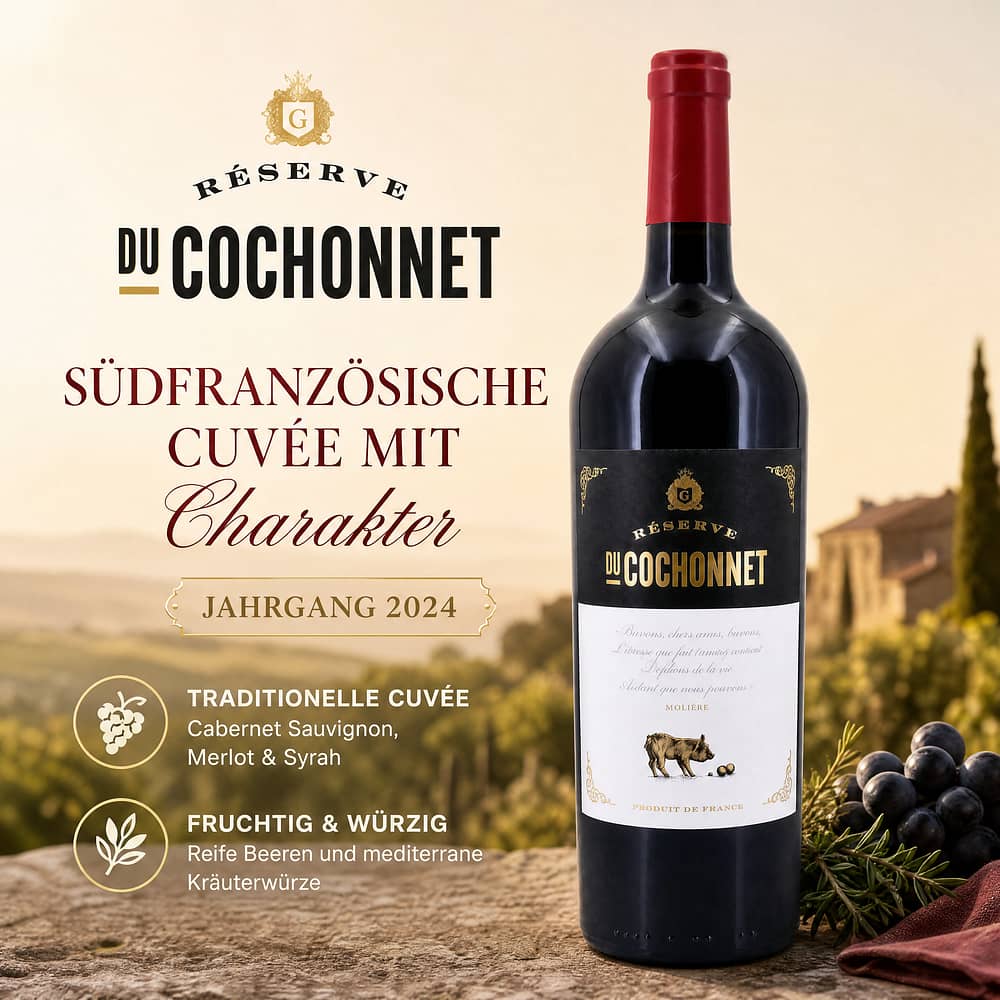Du Cochonnet Réserve Du Cochonnet Rouge Jahrgang 2024 0,750 Liter/ 13.5% vol Produktbild