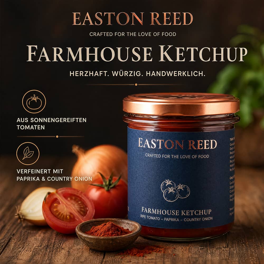 EASTON REED Farmhouse Ketchup 0,280 Liter Produktbild