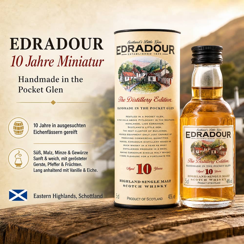 Edradour 10 Jahre Miniatur 0,050 Liter/ 40.0% vol Produktbild