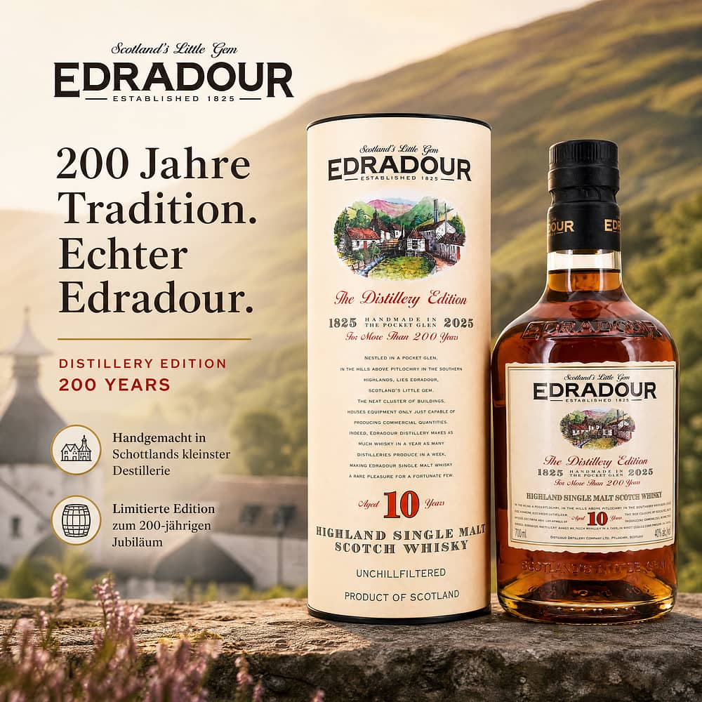 Edradour 10 Jahre Distillery Edition 200 Years 0,70 Liter/ 46.0% vol Produktbild