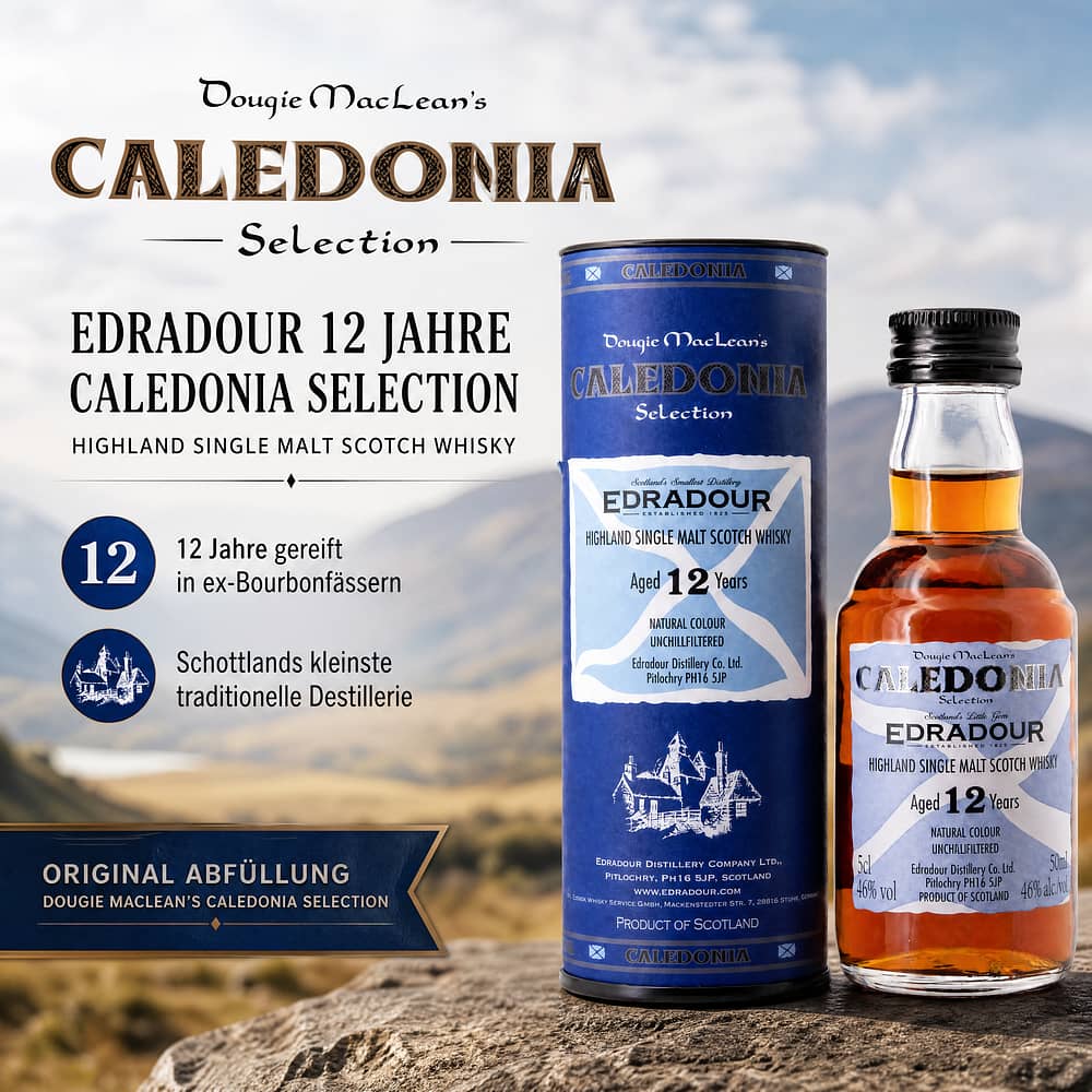 Edradour 12 Jahre Caledonia Selection Miniatur 0,050 Liter/ 46.0% vol Produktbild