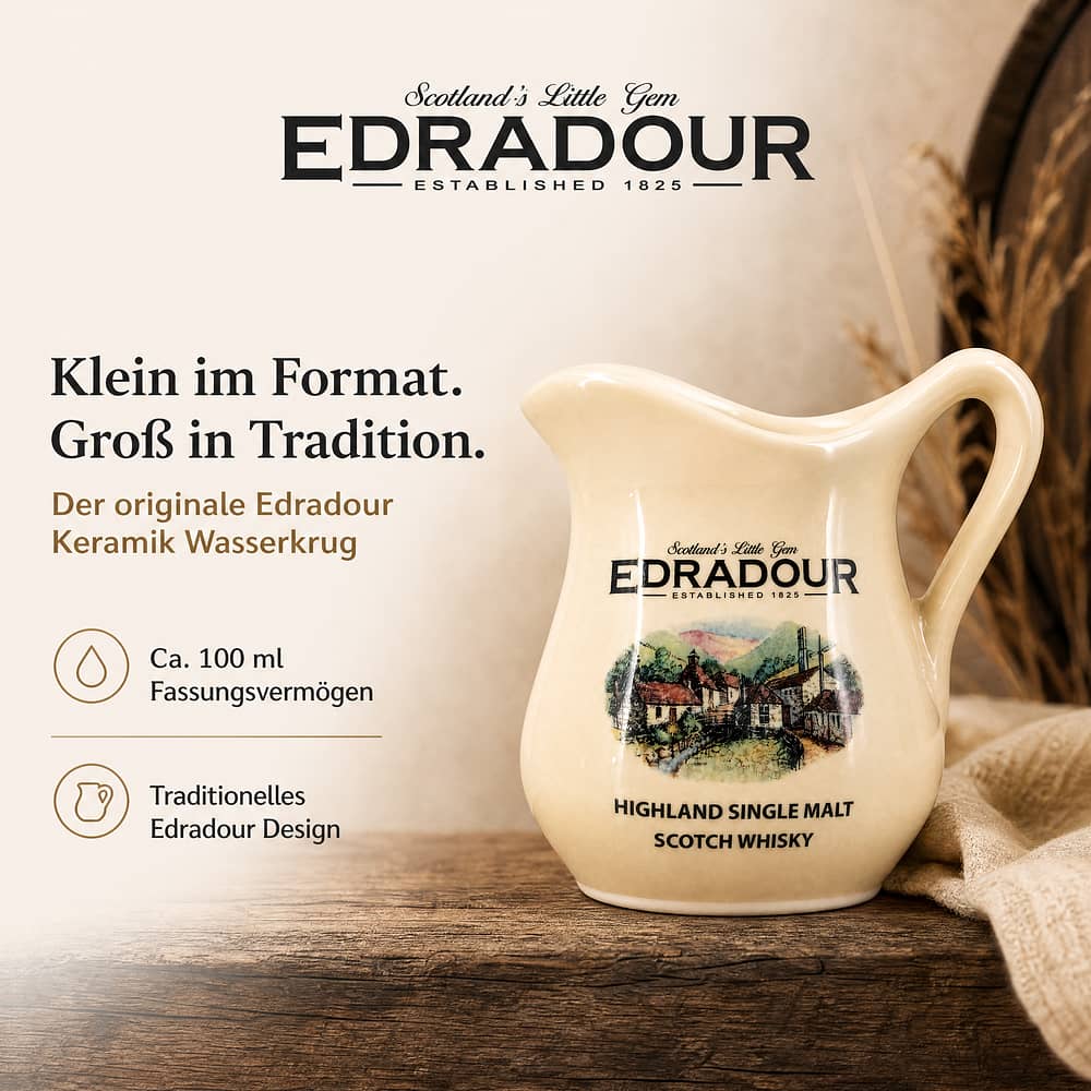 Edradour Keramik-Wasserkrug klein ca. 100ml 1 Stück Produktbild