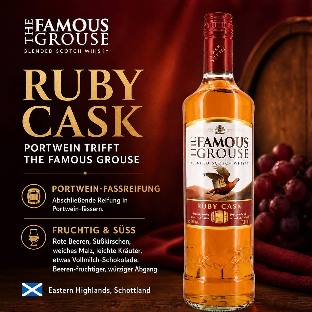 Famous Grouse Ruby Cask 0,70 Liter/ 40.0% vol Produktbild