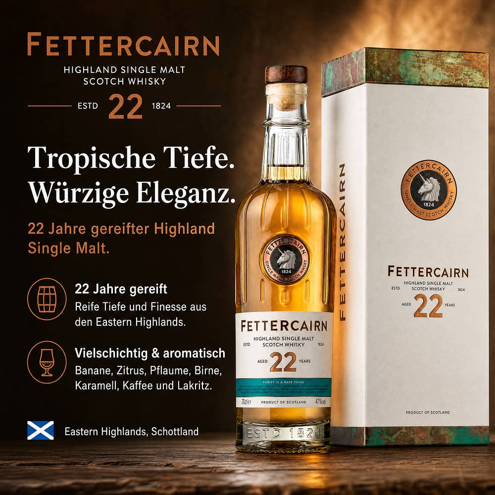 Fettercairn 22 Jahre 0,70 Liter/ 47.0% vol Produktbild