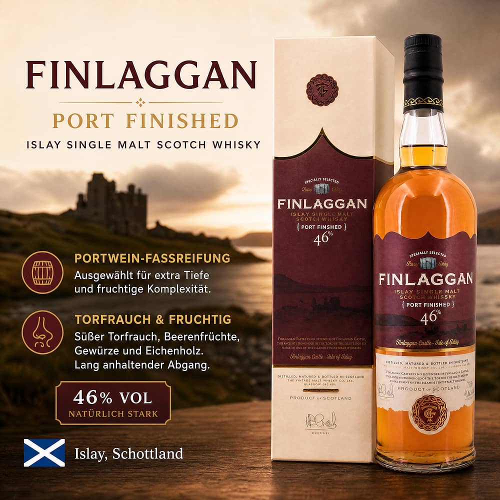 Finlaggan Port Wood 0,70 Liter/ 46.0% vol Produktbild