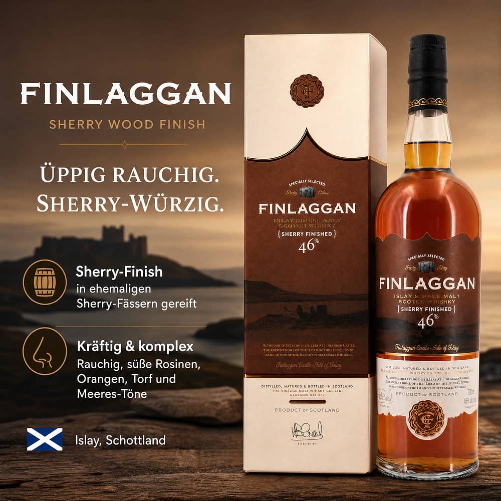 Finlaggan Sherry Wood finish 0,70 Liter/ 46.0% vol Produktbild