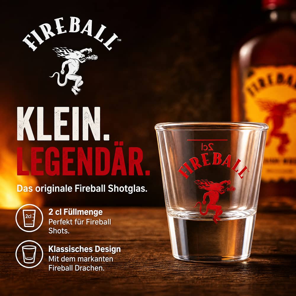 Fireball Shotglas 1 Stück Produktbild