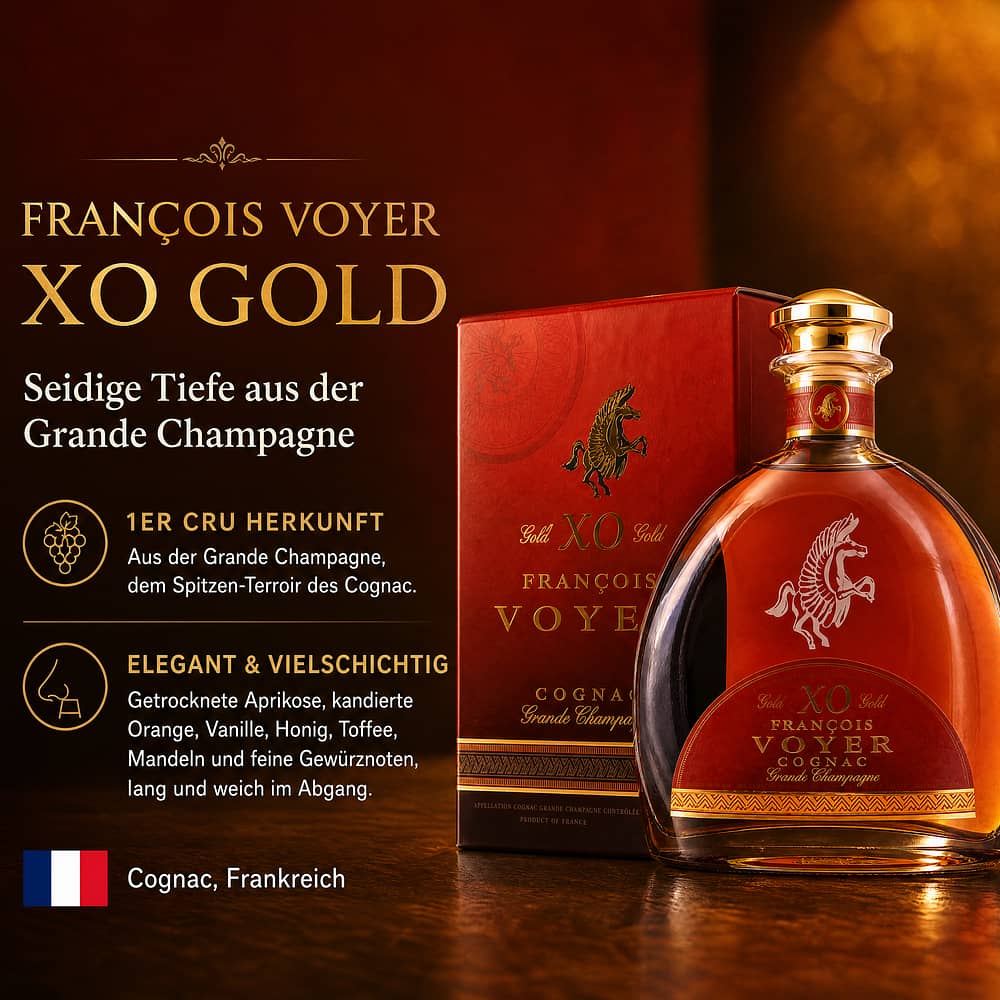 François Voyer XO Gold 0,70 Liter/ 40.0% vol Produktbild