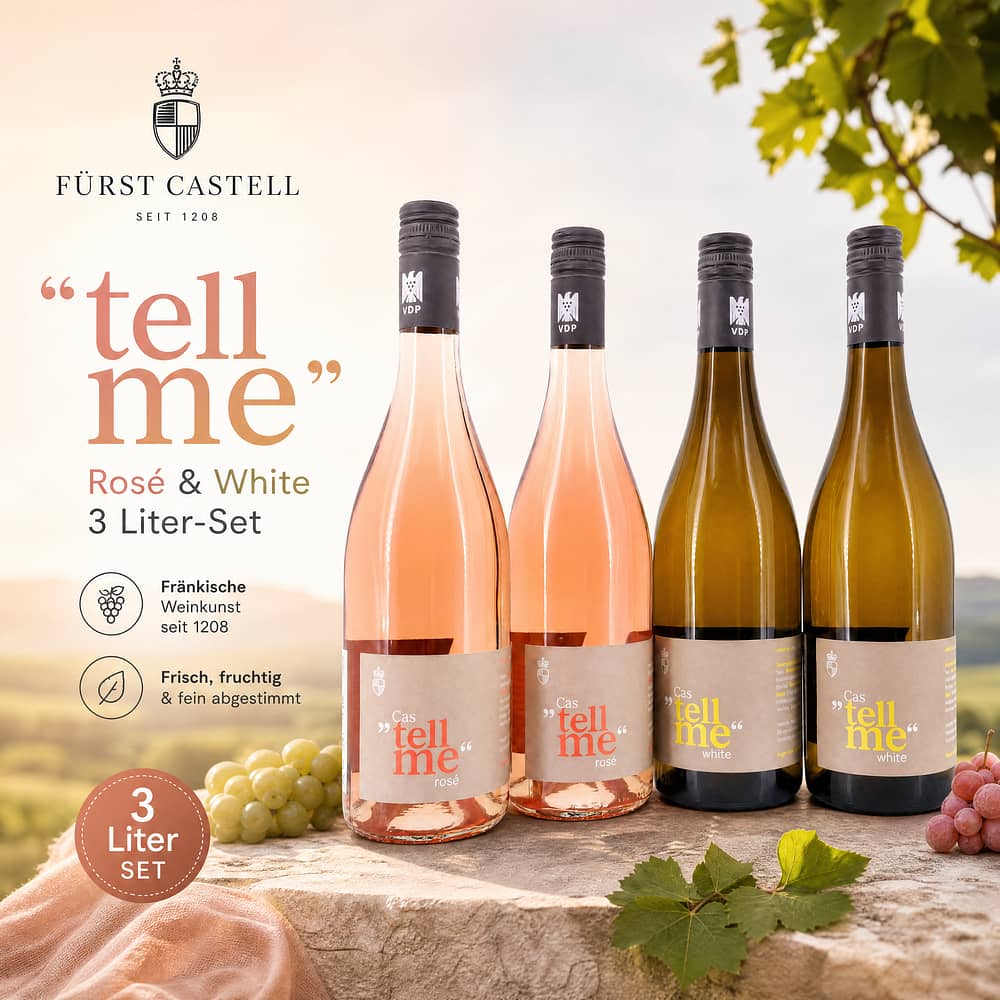 Fürst Castell Tell Me‘ Rosé & White 3 Liter- Set 3 Liter/ 11.5% vol Produktbild