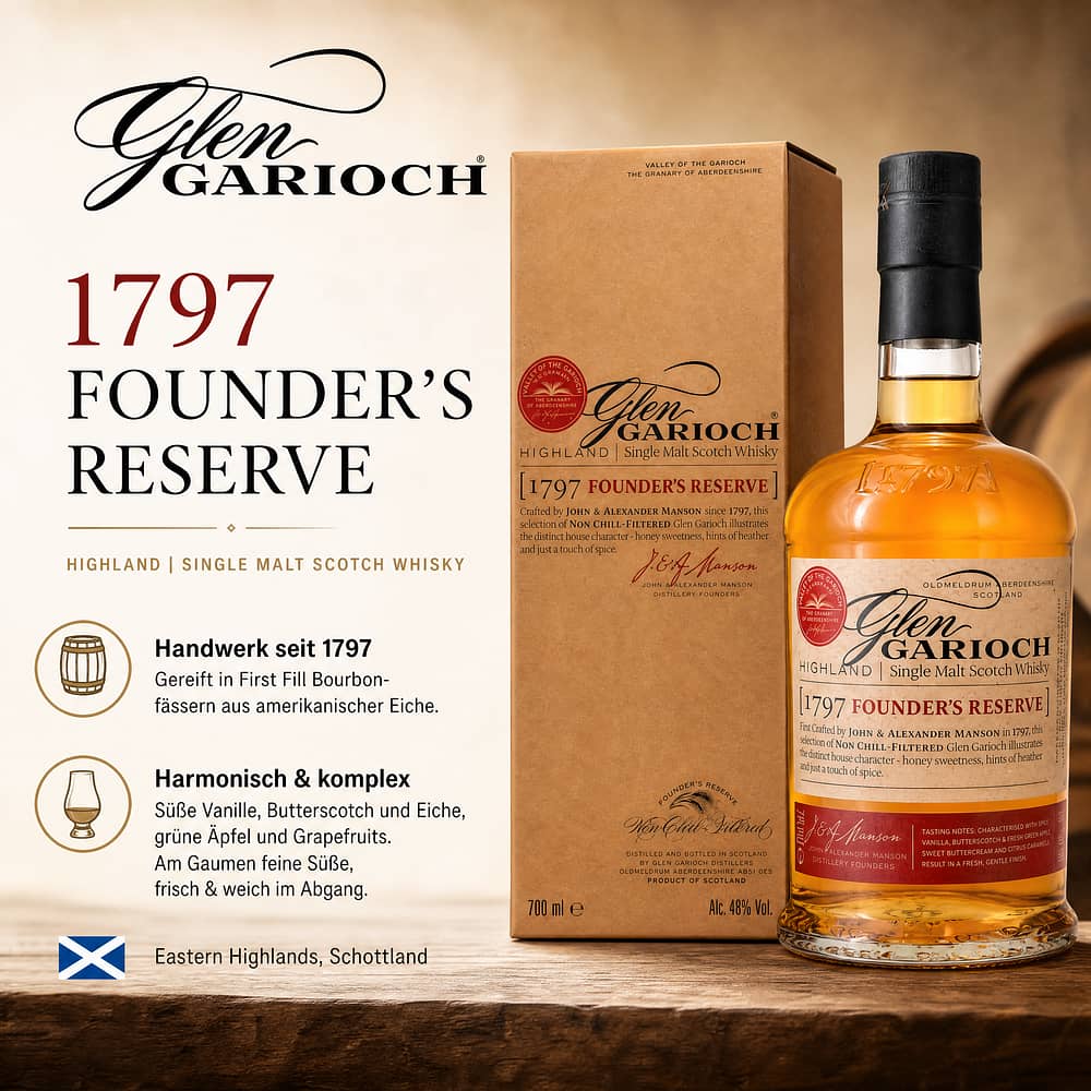 Glen Garioch Founders Reserve 0,70 Liter/ 48.0% vol Produktbild
