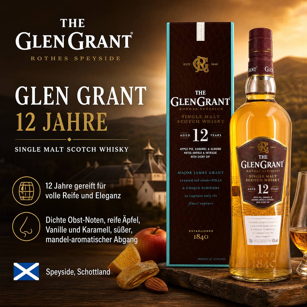 Glen Grant 12 Jahre 0,70 Liter/ 43.0% vol Produktbild