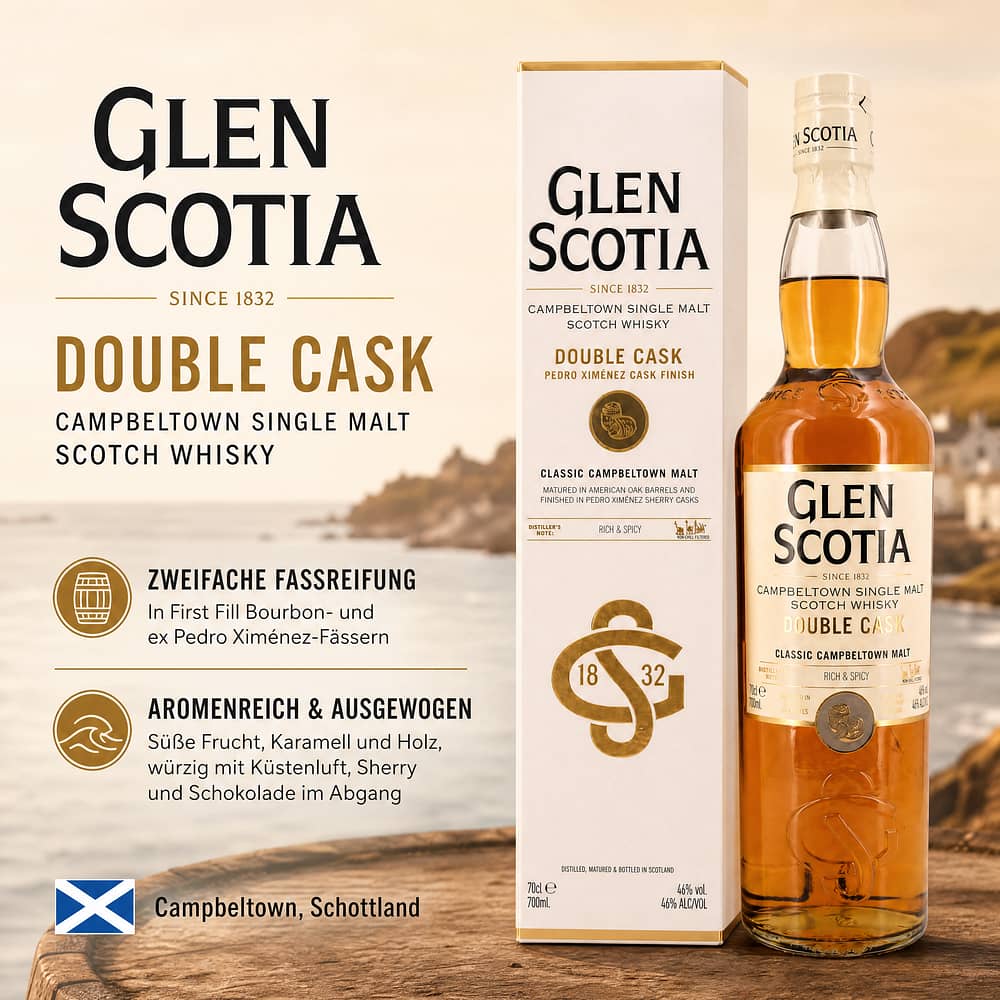 Glen Scotia Double Cask 0,70 Liter/ 46.0% vol Produktbild