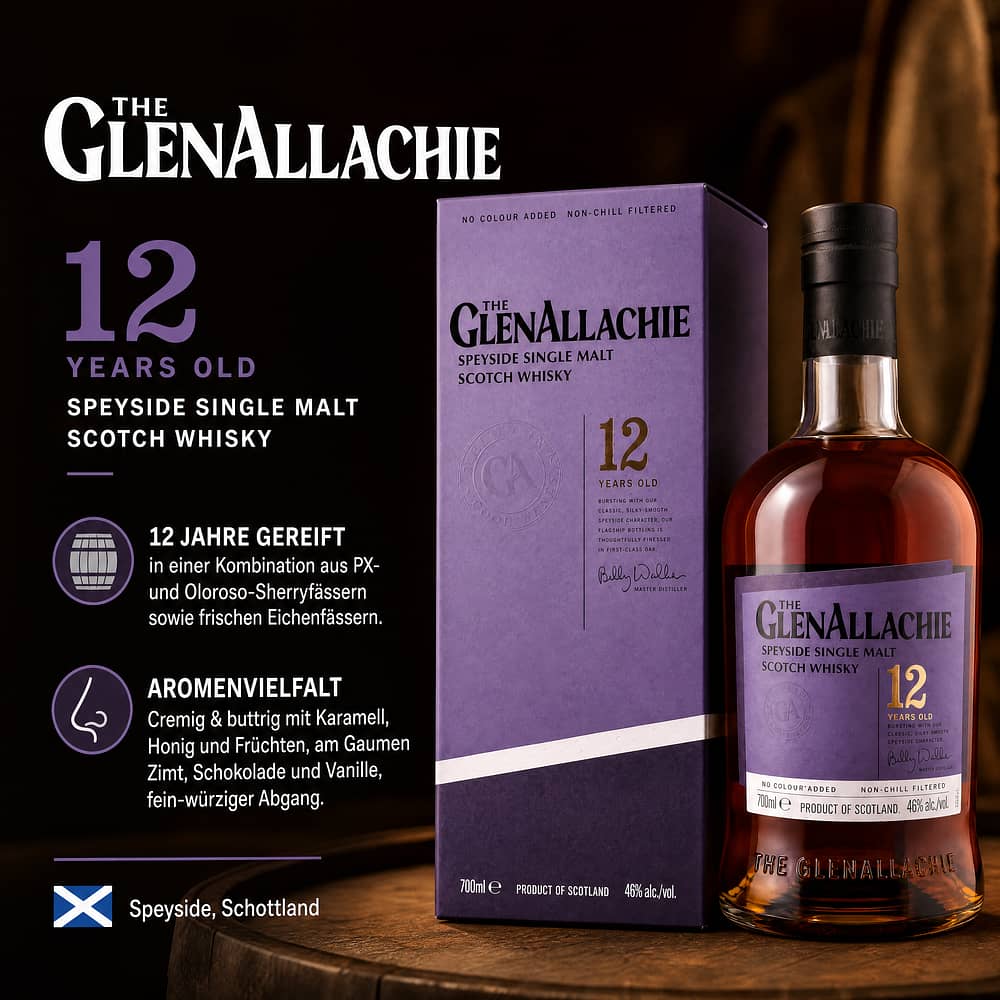 GlenAllachie 12 Jahre 0,70 Liter/ 46.0% vol Produktbild