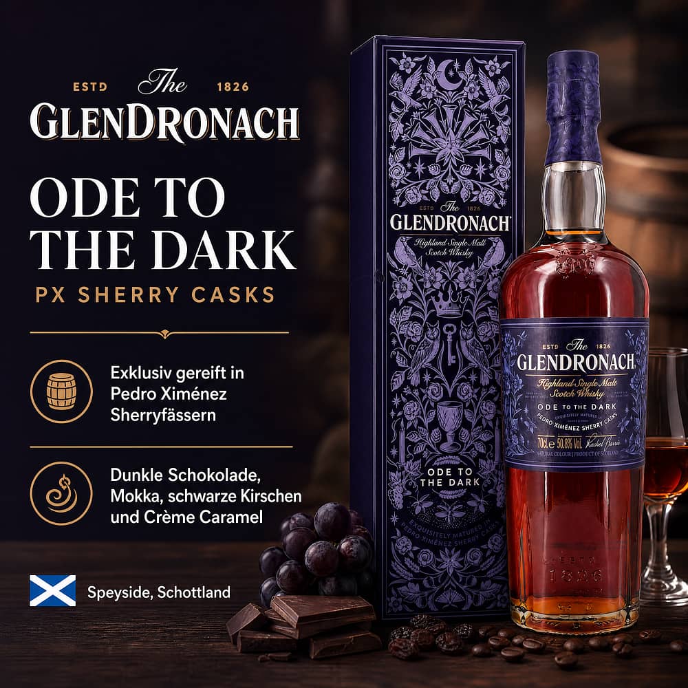 Glendronach Ode to the Dark PX Sherry Casks 0,70 Liter/ 50.8% vol Produktbild