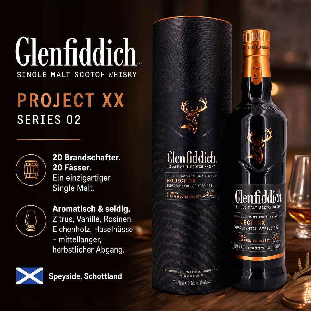 Glenfiddich Project XX Series 02 0,70 Liter/ 47.0% vol Produktbild