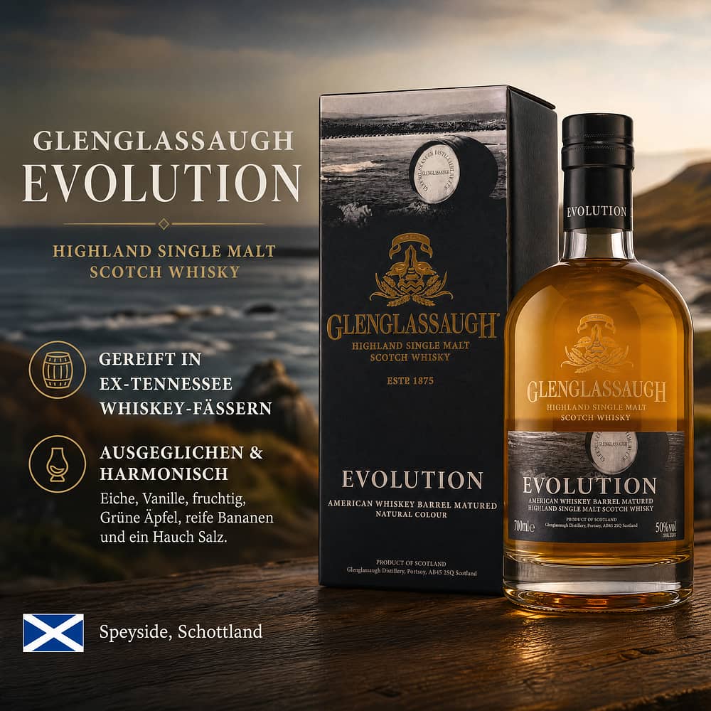 Glenglassaugh Evolution 0,70 Liter/ 50.0% vol Produktbild