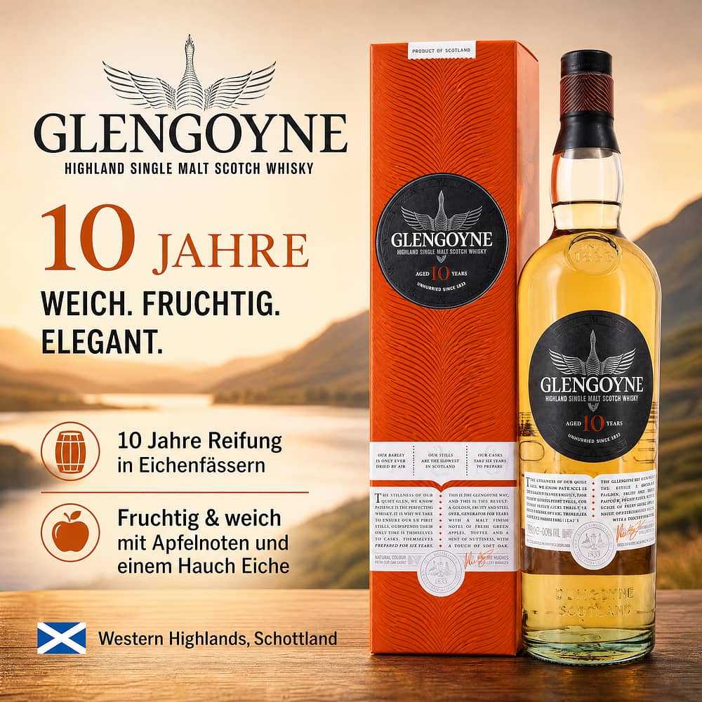 Glengoyne 10 Jahre 0,70 Liter/ 40.0% vol Produktbild