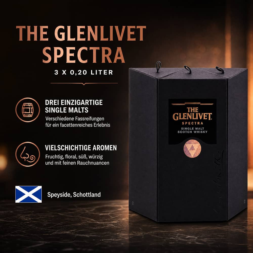 Glenlivet Spectra 3 x 0,20 Liter 0,60 Liter/ 40.0% vol Produktbild