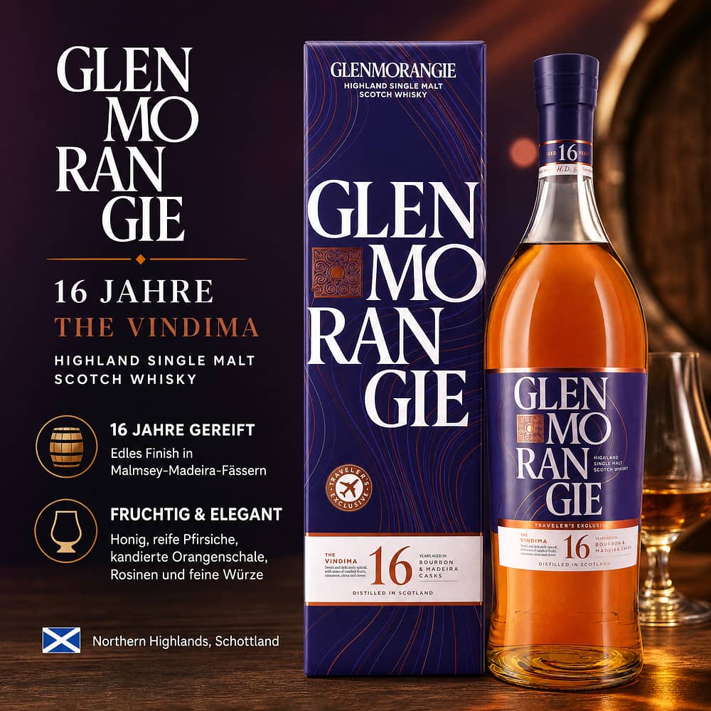 Glenmorangie 16 Jahre The Vindima Literflasche 1 Liter/ 43.0% vol Produktbild
