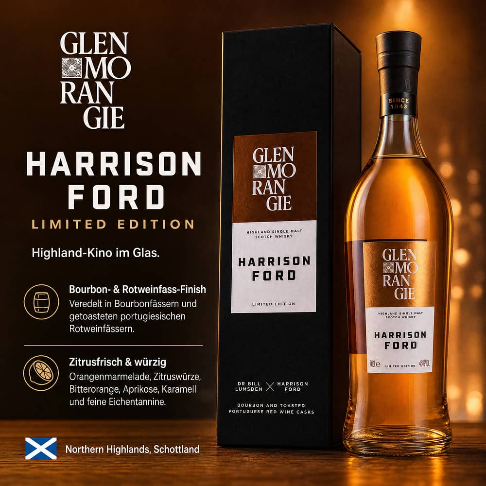 Glenmorangie Harrison Ford Limited Edition 0,70 Liter/ 46.5% vol Produktbild