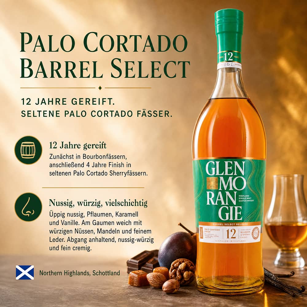Glenmorangie Palo Cortado Barrel Select 0,70 Liter/ 46.0% vol Produktbild