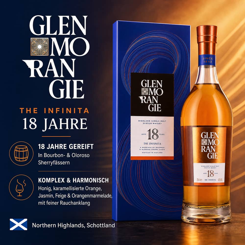 Glenmorangie The Infinita 18 Jahre 0,70 Liter/ 43.0% vol Produktbild