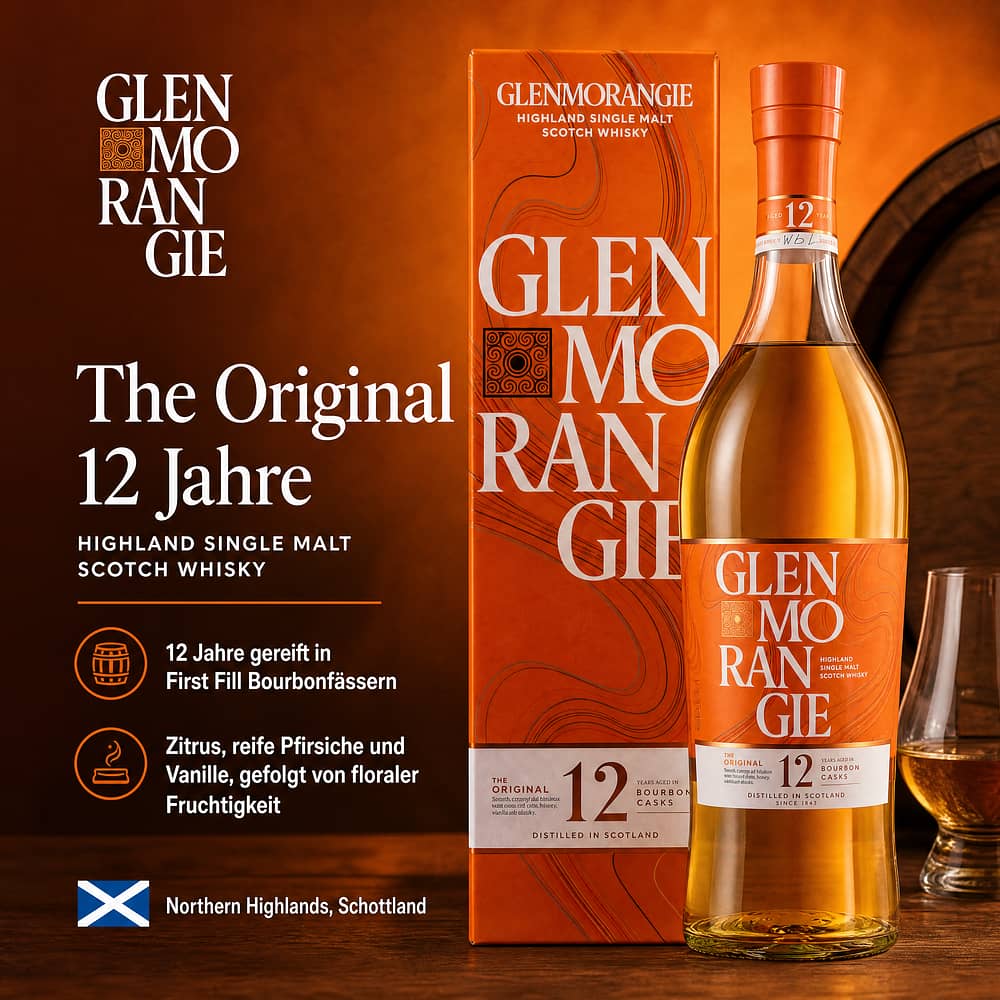 Glenmorangie The Original 12 Jahre 0,70 Liter/ 40.0% vol Produktbild
