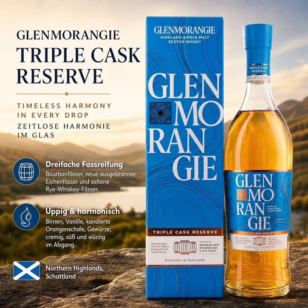 Glenmorangie Triple Cask Reserve 0,70 Liter/ 40.0% vol Produktbild