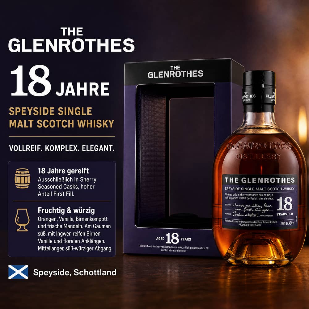Glenrothes 18 Jahre 0,70 Liter/ 43.0% vol Produktbild