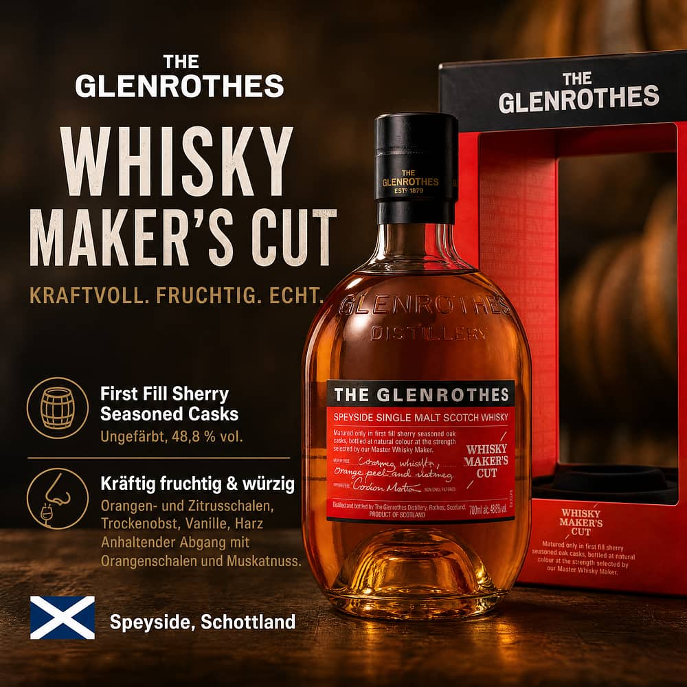 Glenrothes Whisky Maker`s Cut 0,70 Liter/ 48.8% vol Produktbild