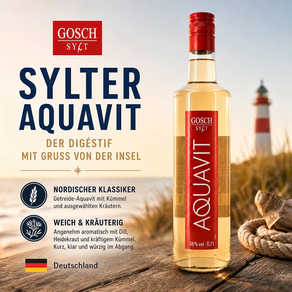 Gosch Sylter Aquavit 0,70 Liter/ 38.0% vol Produktbild