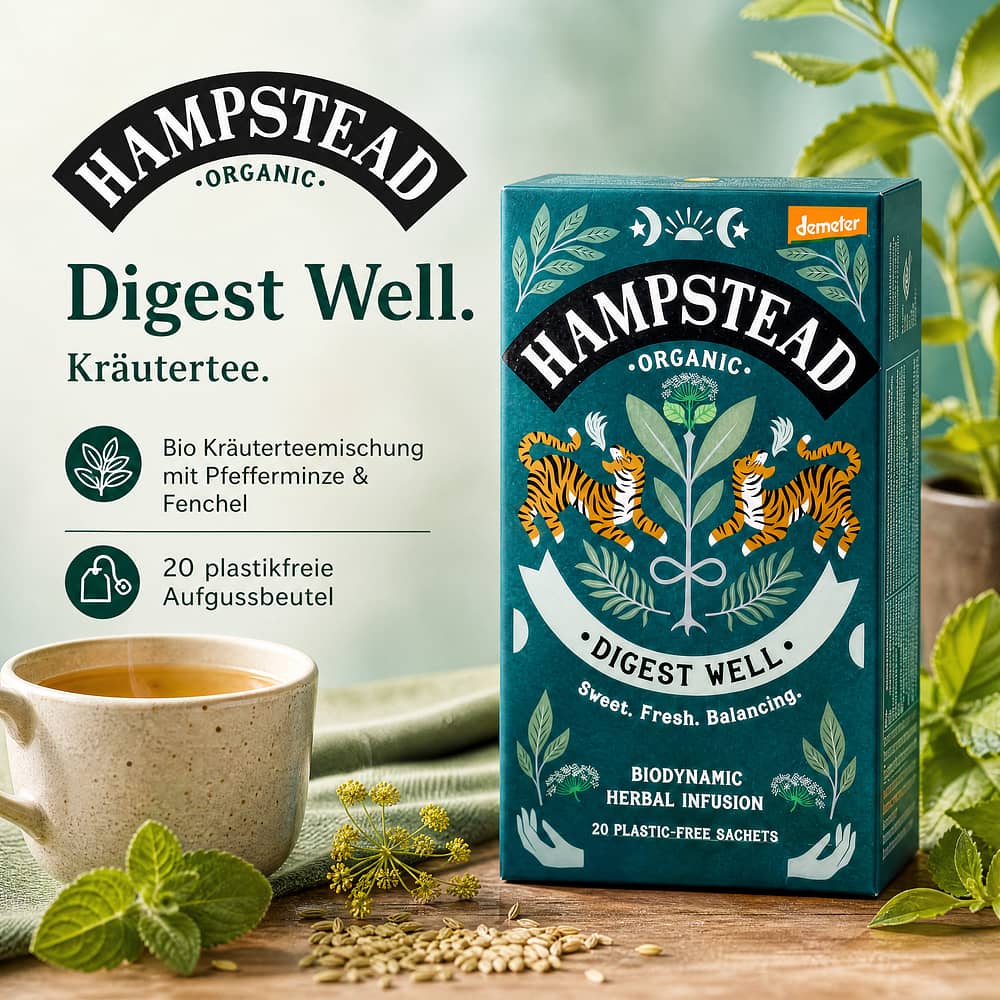 Hampstead Tea Digest Well „Gute Verdauung“ – Kräutertee 30 Gramm Produktbild