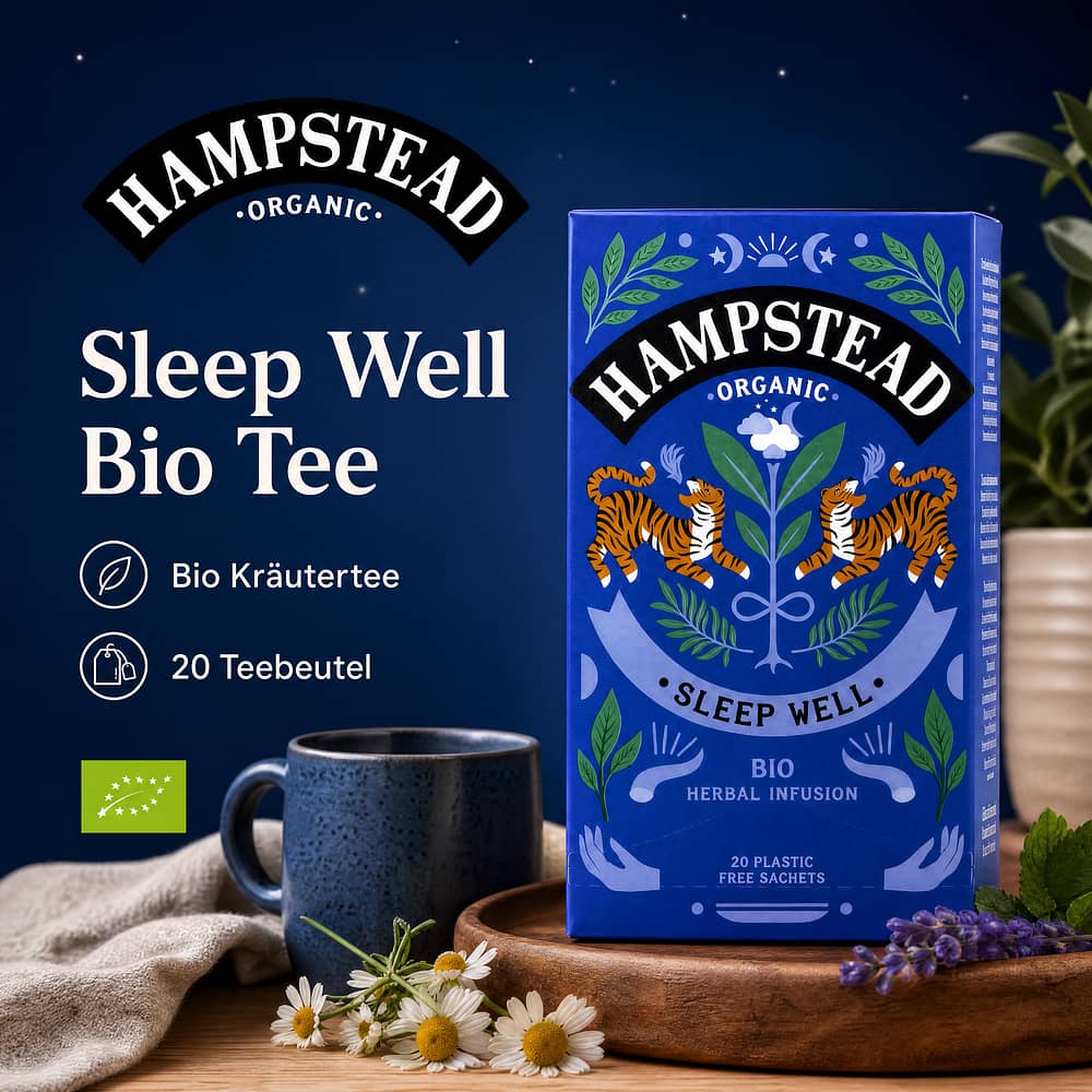 Hampstead Tea Sleep Well BIO 20 Teebeutel 25 Gramm Produktbild