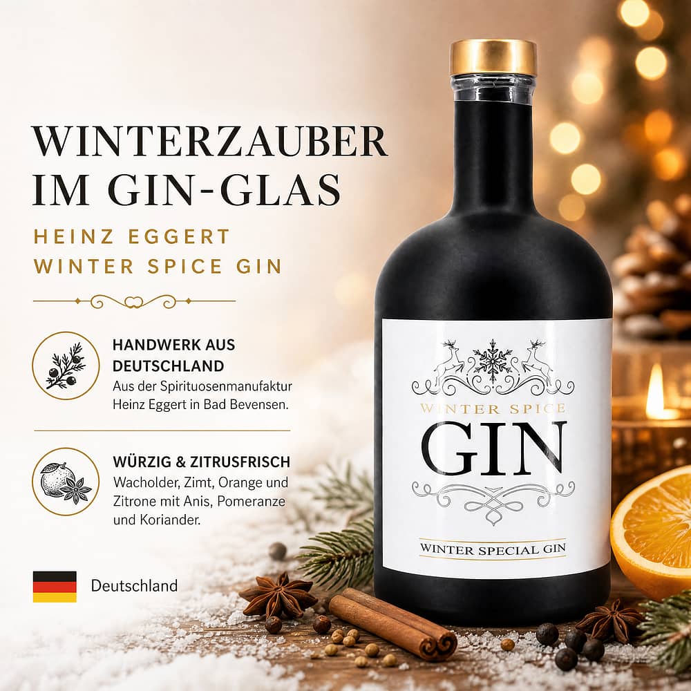 Heinz Eggert Winter Spice Gin 0,50 Liter/ 47.0% vol Produktbild