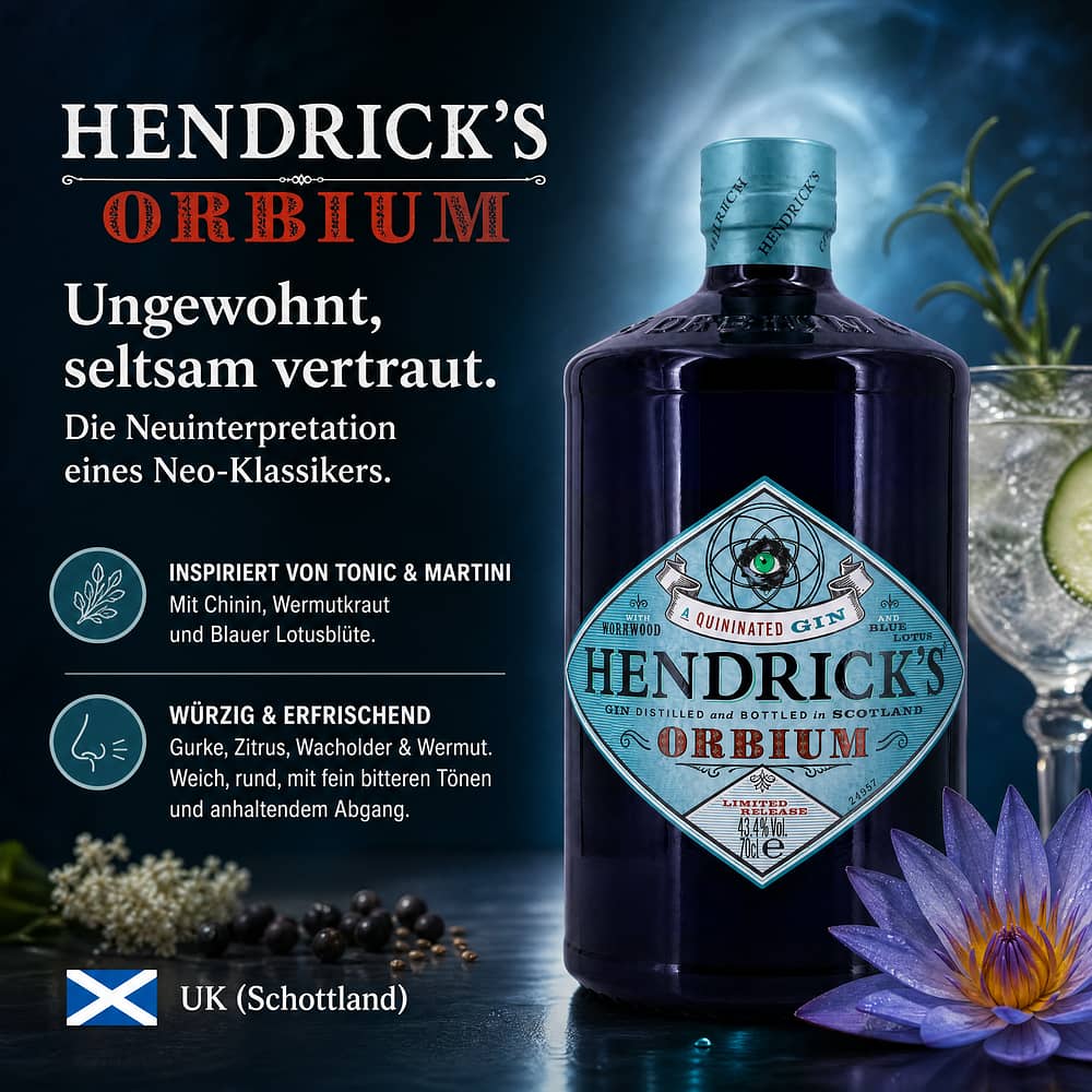 Hendrick's Gin Orbium 0,70 Liter/ 43.4% vol Produktbild