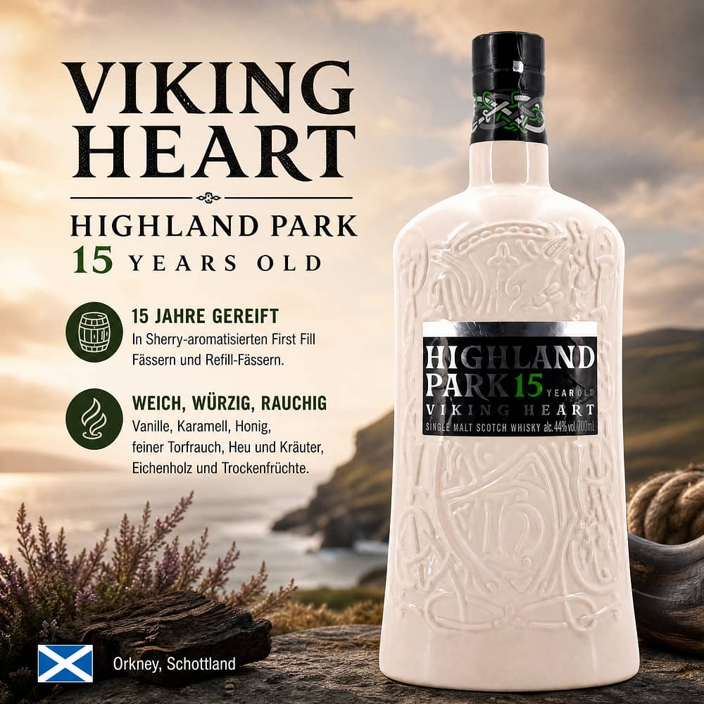Highland Park Viking Heart 15 Jahre 0,70 Liter/ 44.0% vol Produktbild