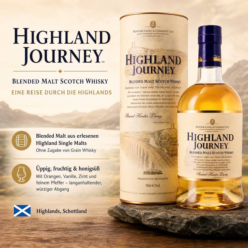 Hunter Laing & Co.Ltd Highland Journey 0,70 Liter/ 46.2% vol Produktbild