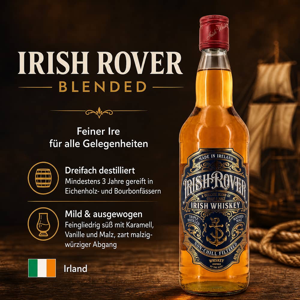 Irish Rover Blended 0,70 Liter/ 40.0% vol Produktbild