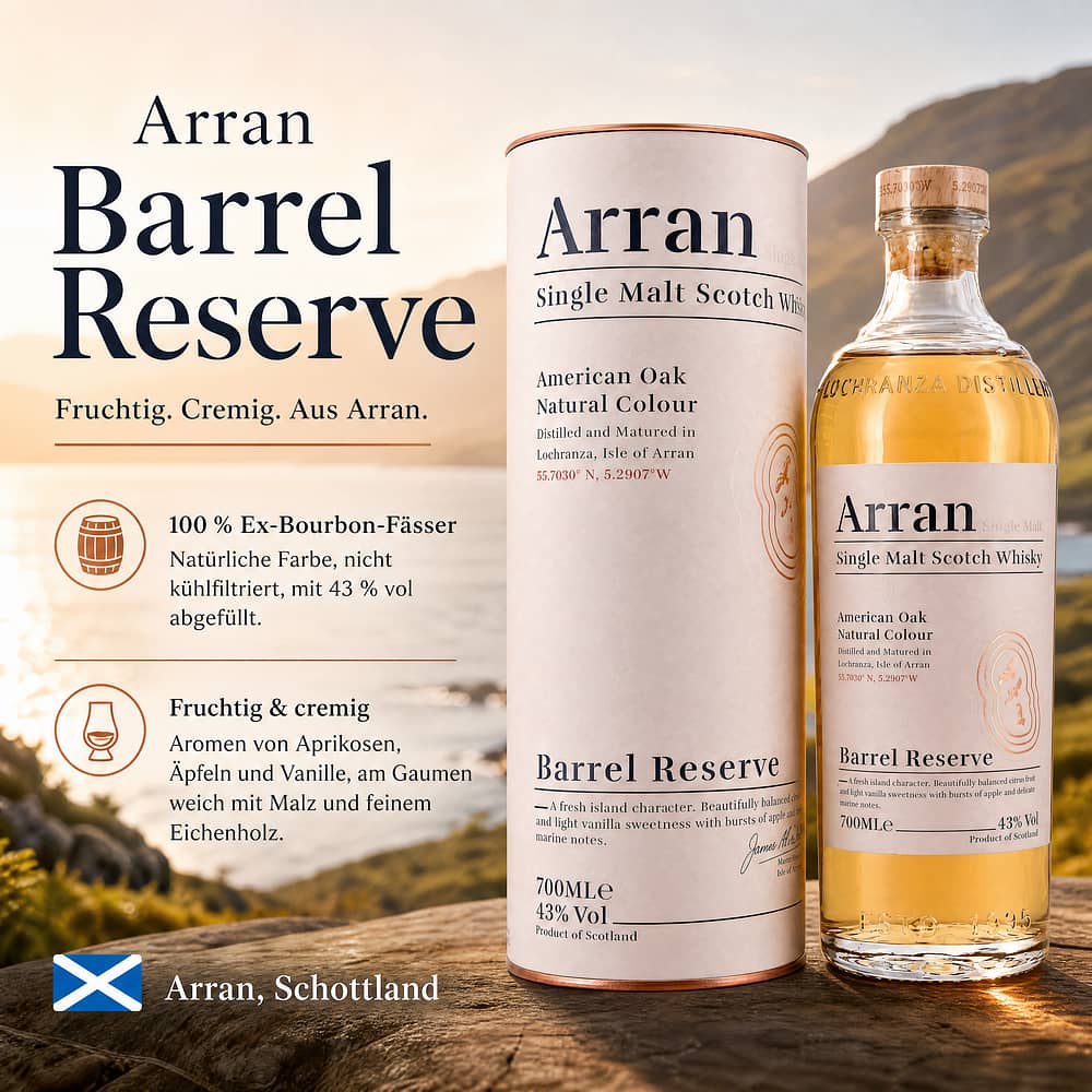 Isle of Arran Barrel Reserve 0,70 Liter/ 43.0% vol Produktbild