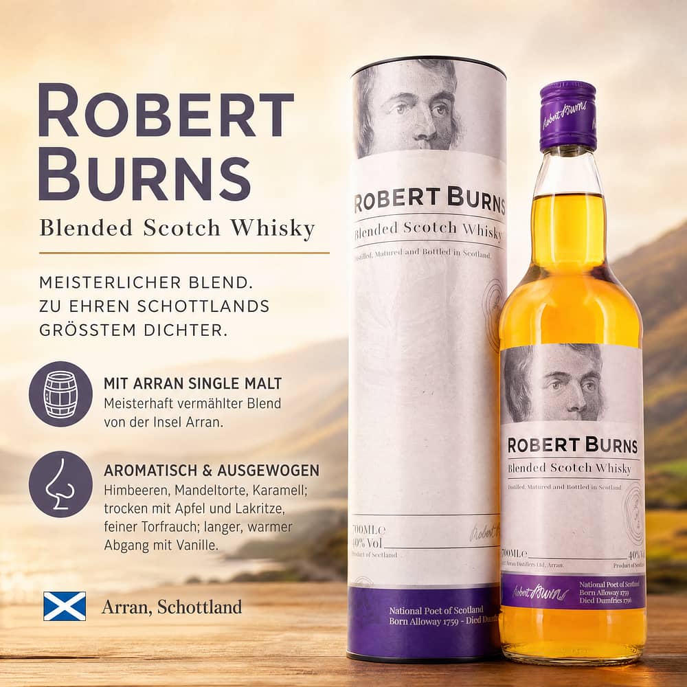 Isle of Arran Robert Burns Blend 0,70 Liter/ 40.0% vol Produktbild