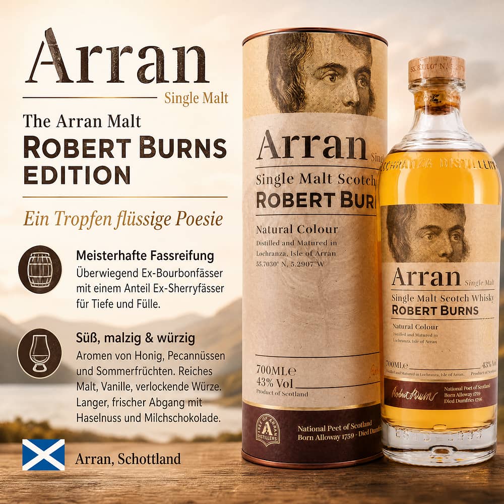 Isle of Arran The Arran Malt Robert Burns Edition 0,70 Liter/ 43.0% vol Produktbild