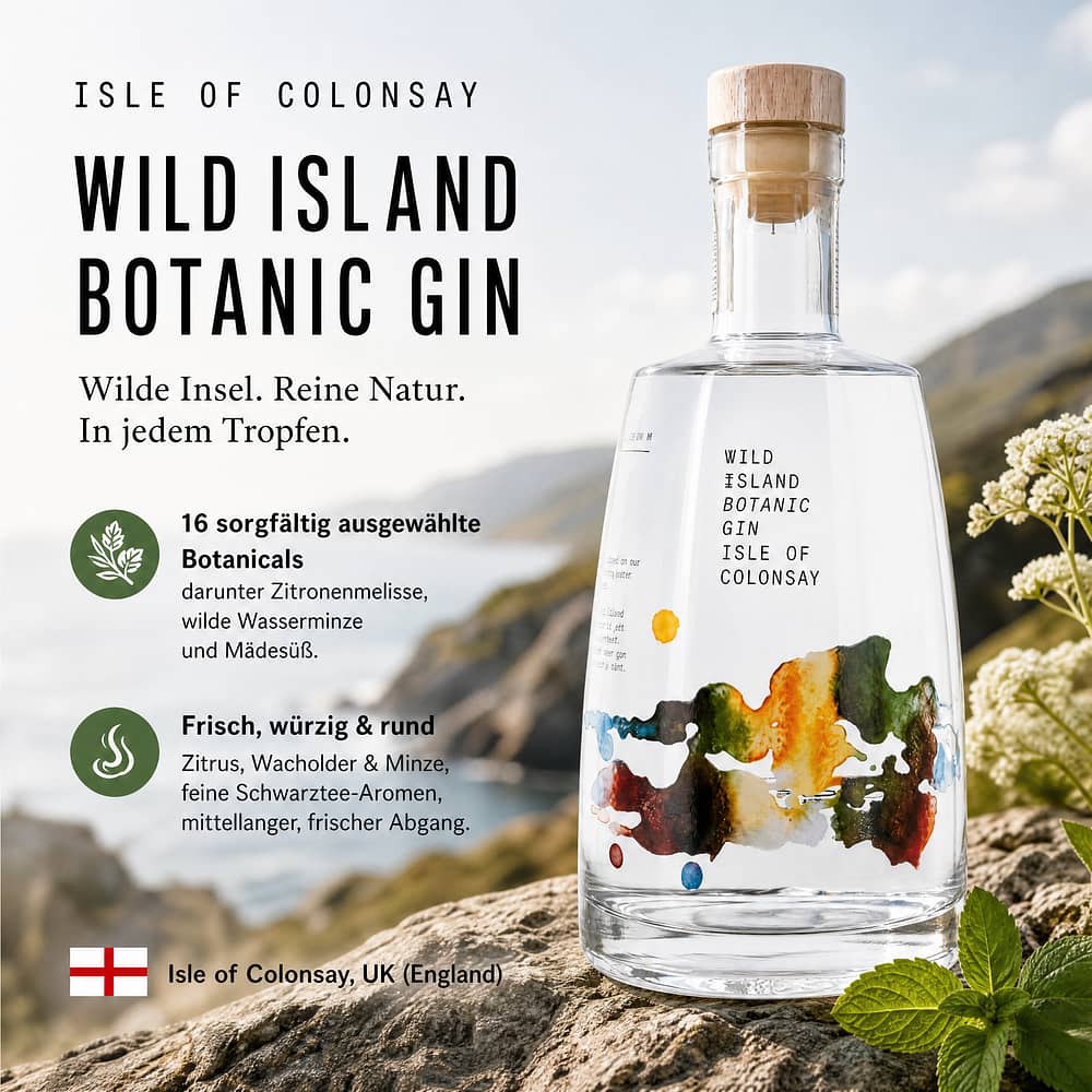 Isle of Colonsay Wild Island Botanic Gin 0,70 Liter/ 43.7% vol Produktbild