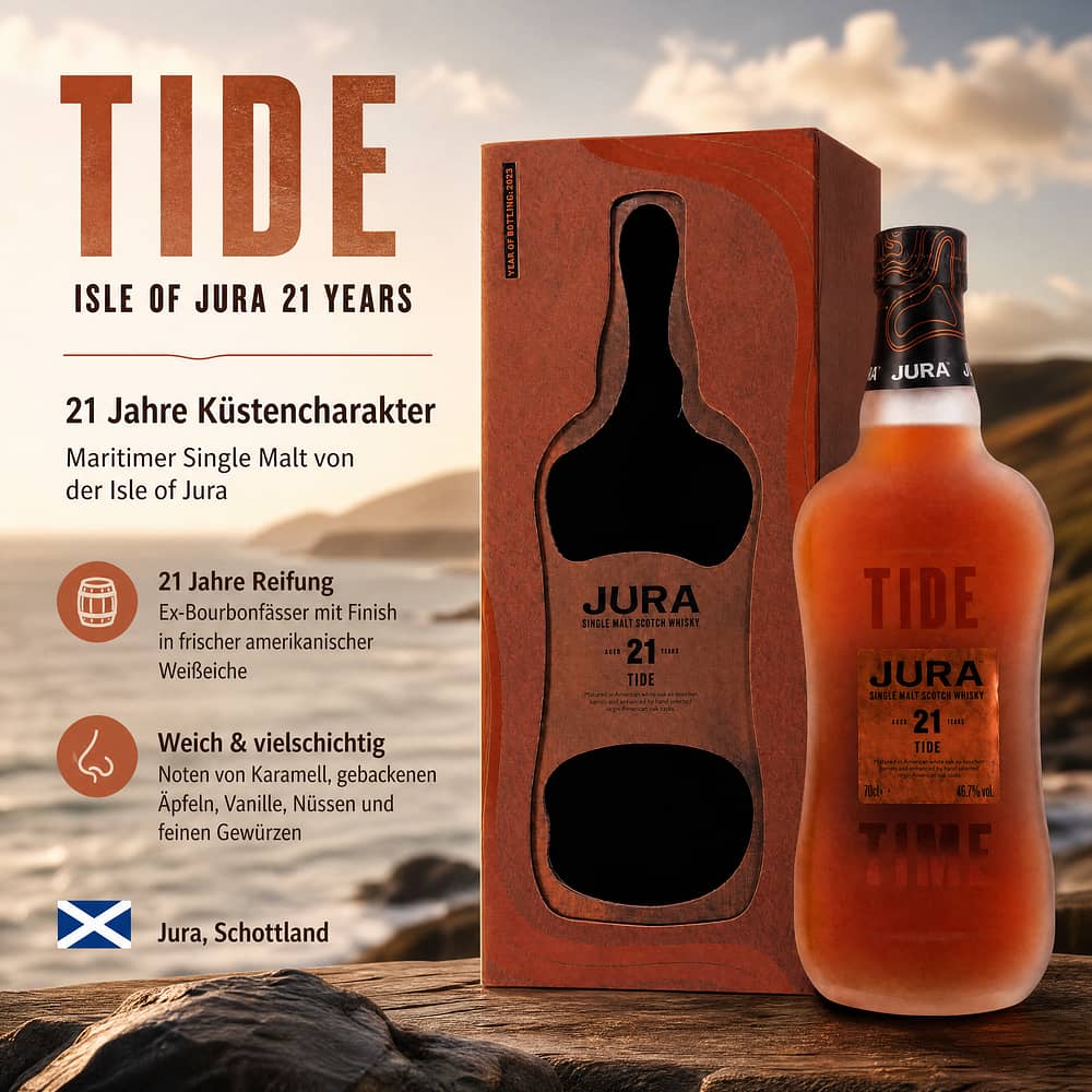 Isle of Jura 21 Jahre Tide 0,70 Liter/ 46.7% vol Produktbild