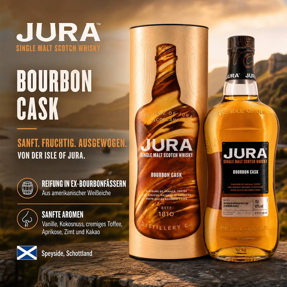 Isle of Jura Bourbon Cask 0,70 Liter/ 40.0% vol Produktbild