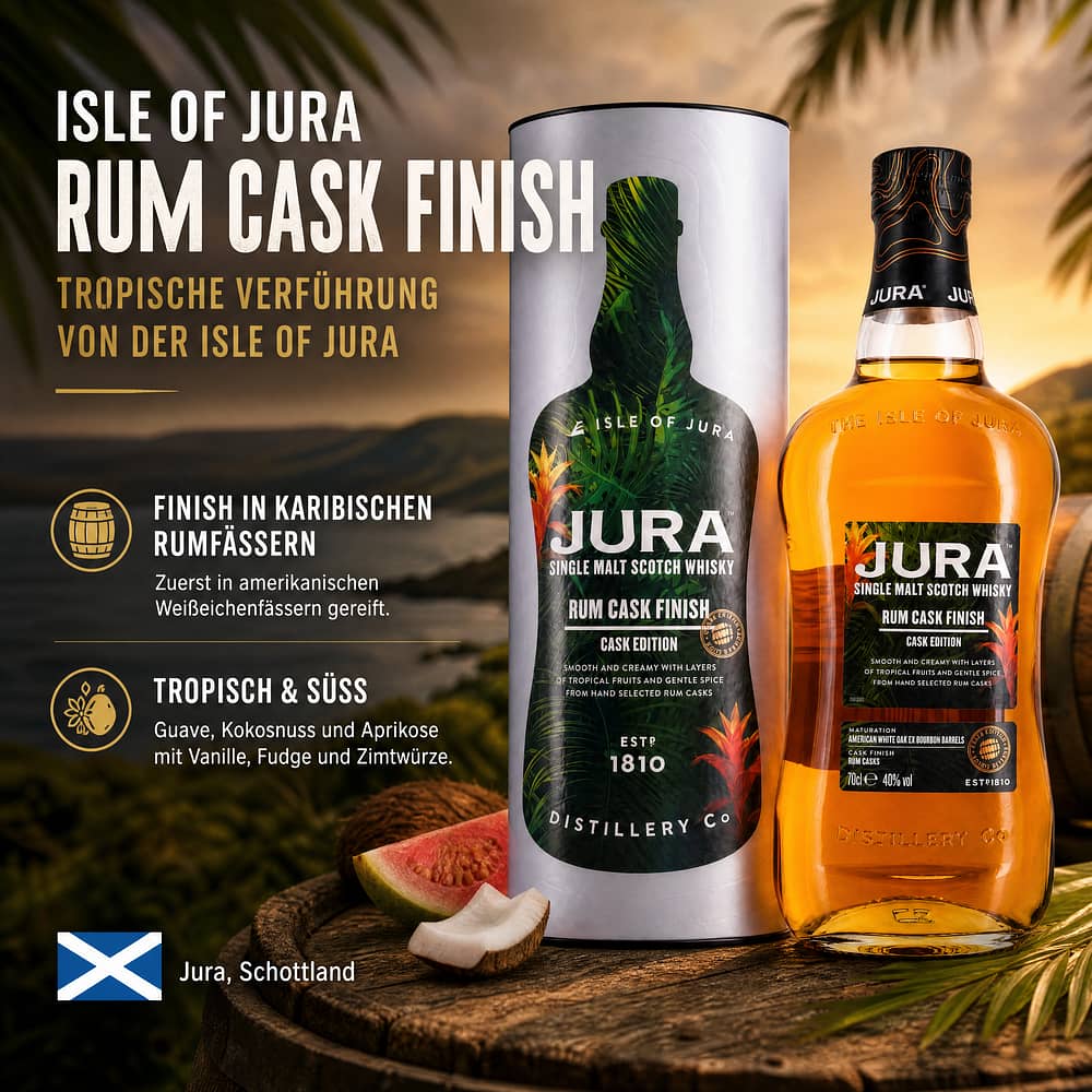 Isle of Jura Rum Cask Finish 0,70 Liter/ 40.0% vol Produktbild